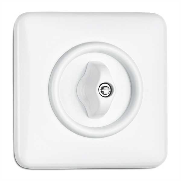 Strömbrytare kvadrat duroplast - Trappströmbrytare (vrid)