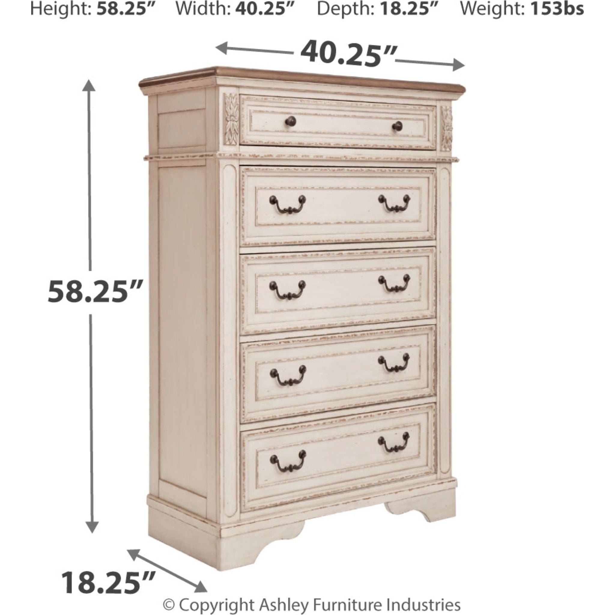 Realyn Chest - White
