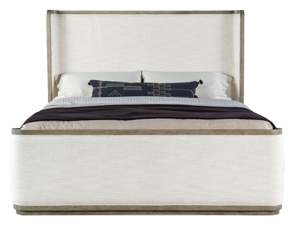 Linville Falls Boones King Upholstered Shelter Bed | Hooker Furniture - 6150-90466-85