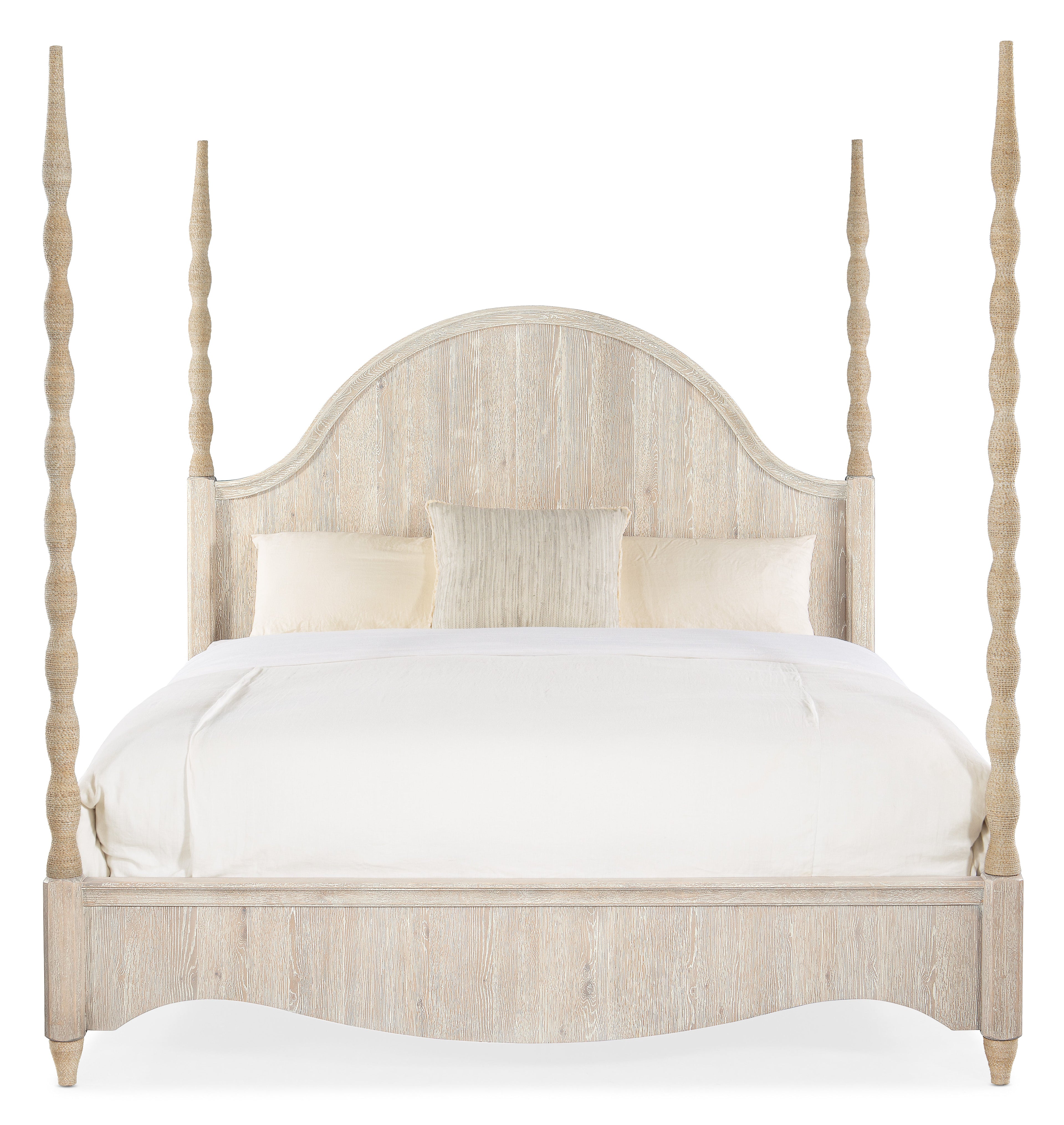 Serenity Jetty Cal King Poster Bed | Hooker Furniture - 6350-90660-80